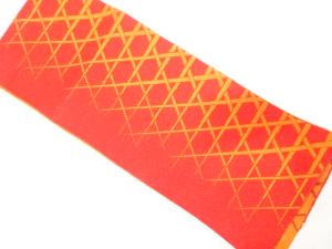 籠目模様織り出し　リバーシブル浴衣帯